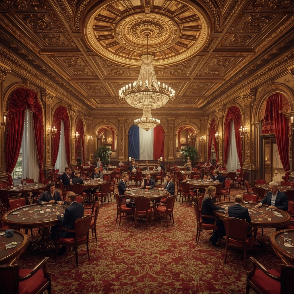 Le casino et le drapeau français LAZY BAR CASINO
